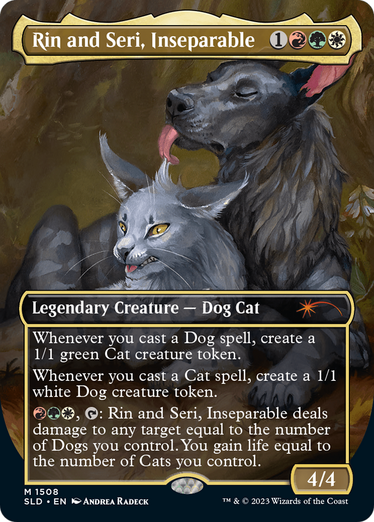 Rin and Seri, Inseparable (1508) // Rin and Seri, Inseparable [Secret Lair Commander Deck: Raining Cats and Dogs] | Card Merchant Takapuna