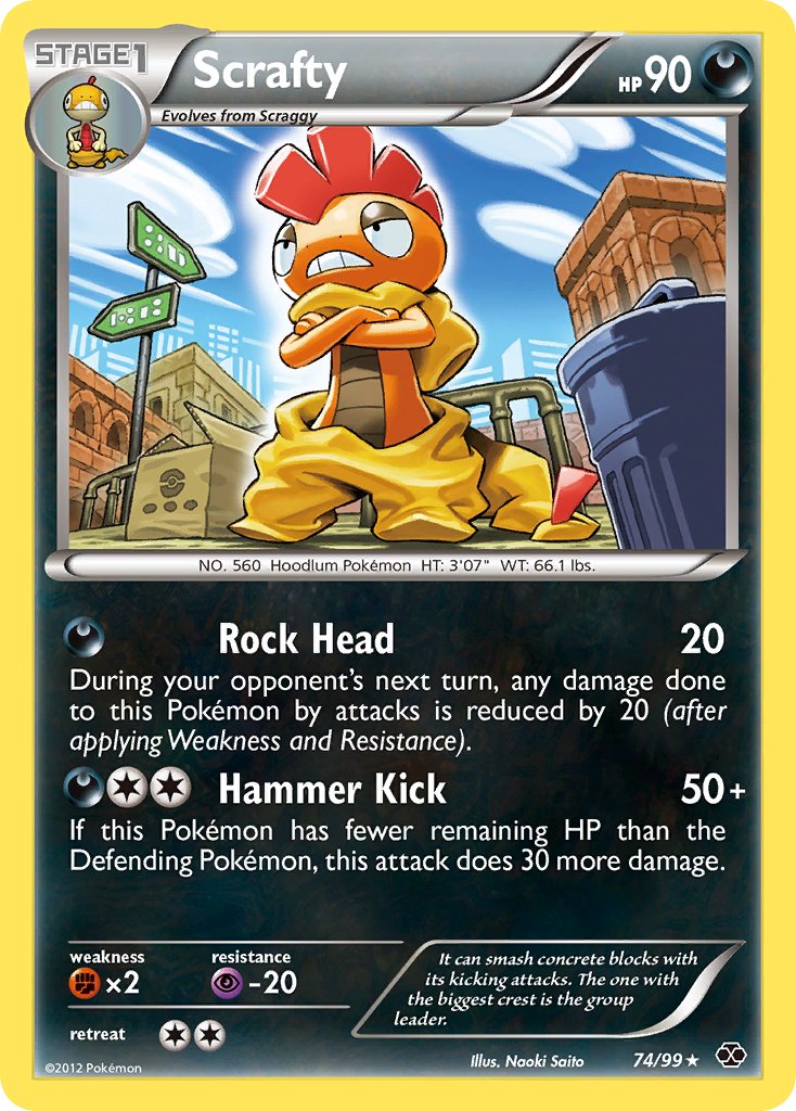 Scrafty (74/99) (Theme Deck Exclusive) [Black & White: Next Destinies] | Card Merchant Takapuna