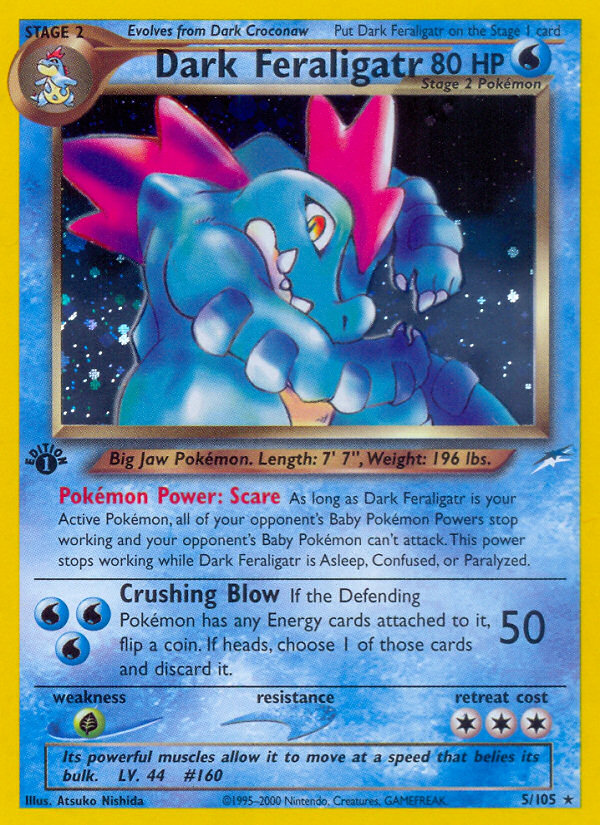 Dark Feraligatr (5/105) [Neo Destiny 1st Edition] | Card Merchant Takapuna