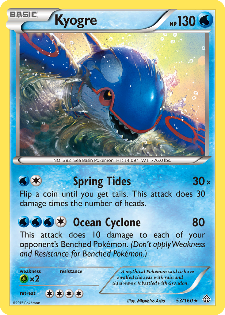 Kyogre (53/160) [XY: Primal Clash] | Card Merchant Takapuna