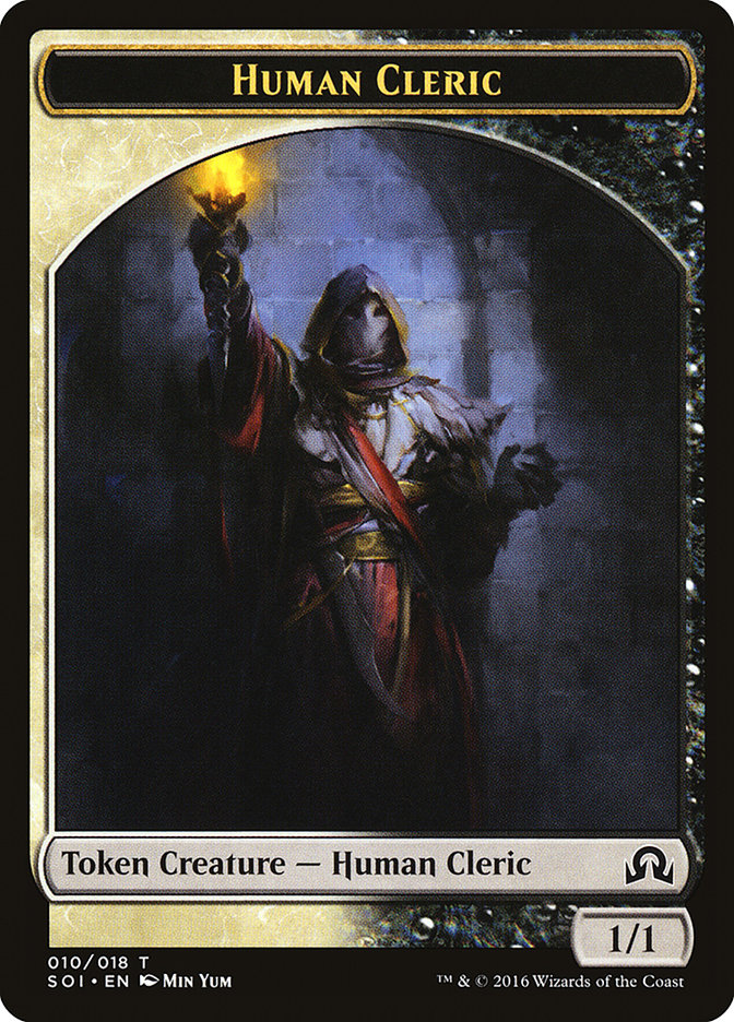 Human Cleric Token [Shadows over Innistrad Tokens] | Card Merchant Takapuna