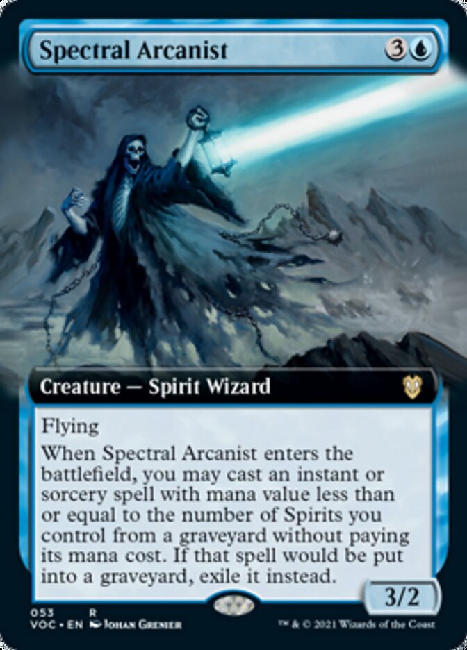 Spectral Arcanist (Extended Art) [Innistrad: Crimson Vow Commander] | Card Merchant Takapuna