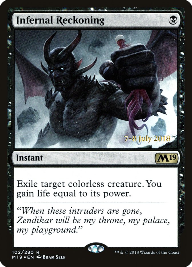 Infernal Reckoning [Core Set 2019 Prerelease Promos] | Card Merchant Takapuna