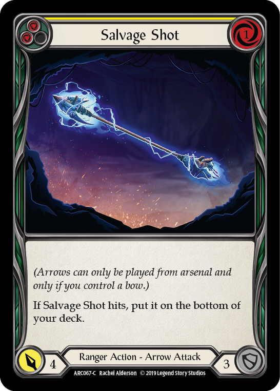 Salvage Shot (Yellow) [ARC067-C] (Arcane Rising)  1st Edition Rainbow Foil | Card Merchant Takapuna