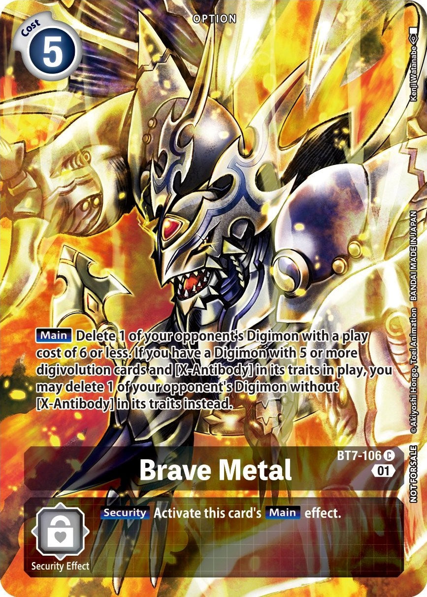 Brave Metal [BT7-106] (Premium Deck Set) [Next Adventure Promos] | Card Merchant Takapuna