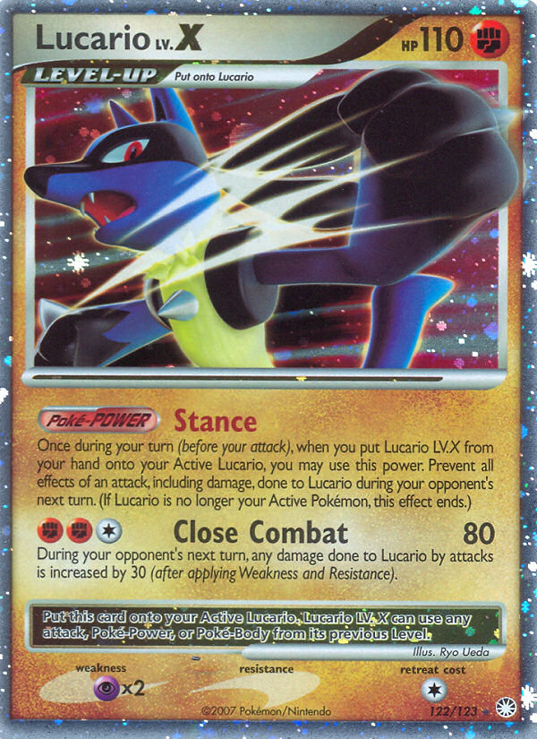 Lucario LV.X (122/123) [Diamond & Pearl: Mysterious Treasures] | Card Merchant Takapuna