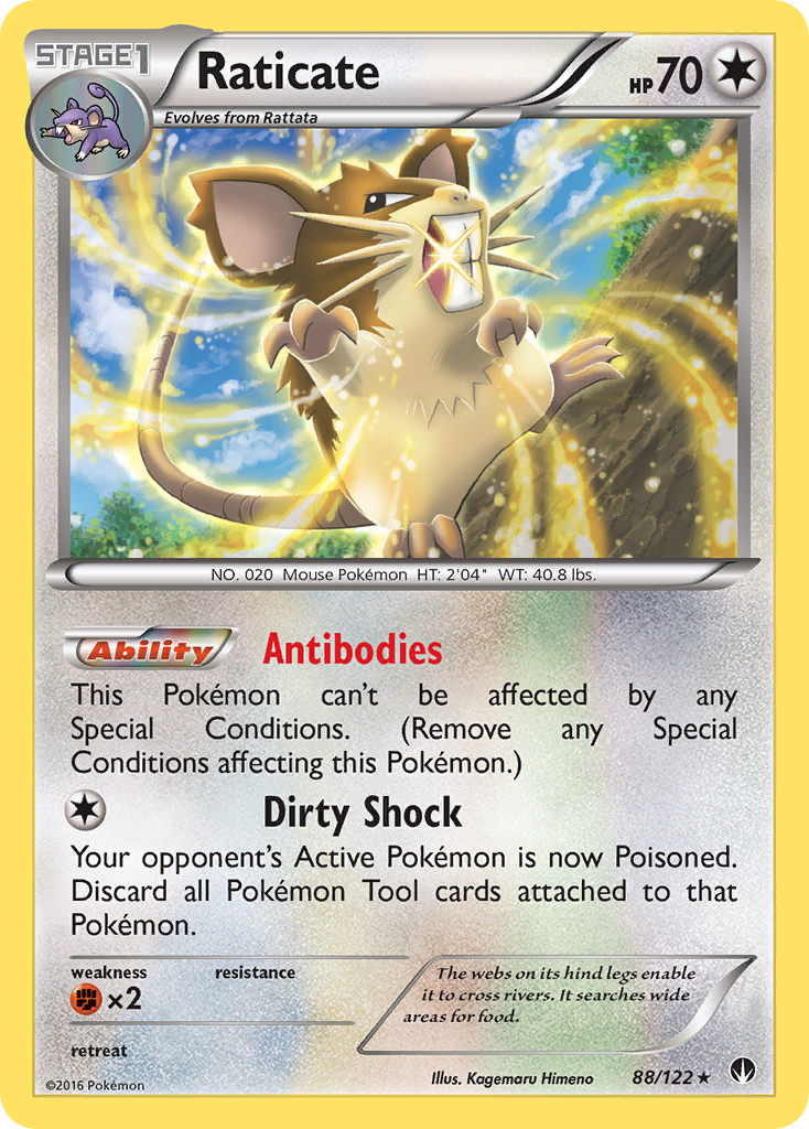 Raticate (88/122) [XY: BREAKpoint] | Card Merchant Takapuna