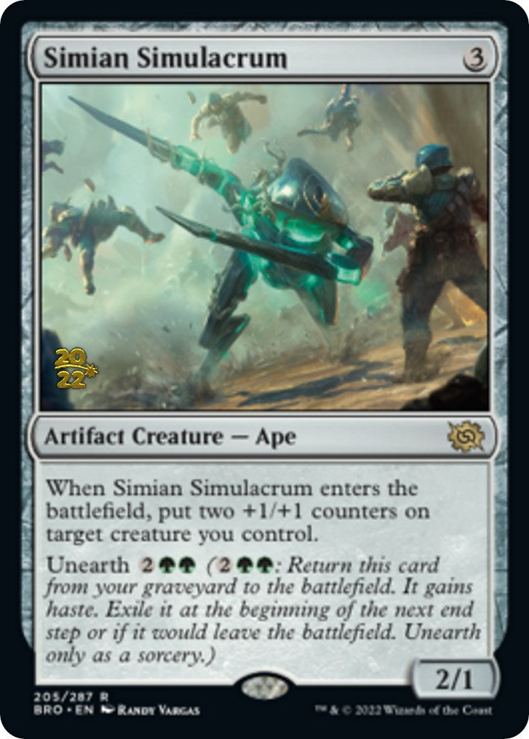 Simian Simulacrum [The Brothers' War Prerelease Promos] | Card Merchant Takapuna