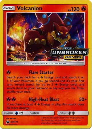 Volcanion (SM179) (Staff Prerelease Promo) [Sun & Moon: Black Star Promos] | Card Merchant Takapuna