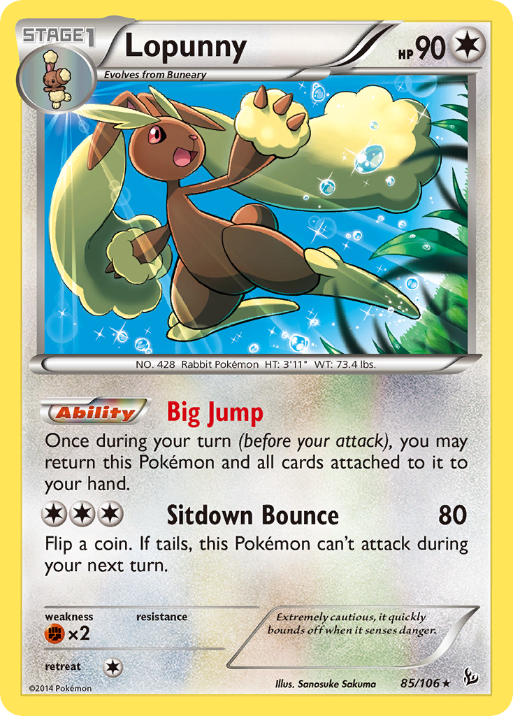 Lopunny (85/106) [XY: Flashfire] | Card Merchant Takapuna