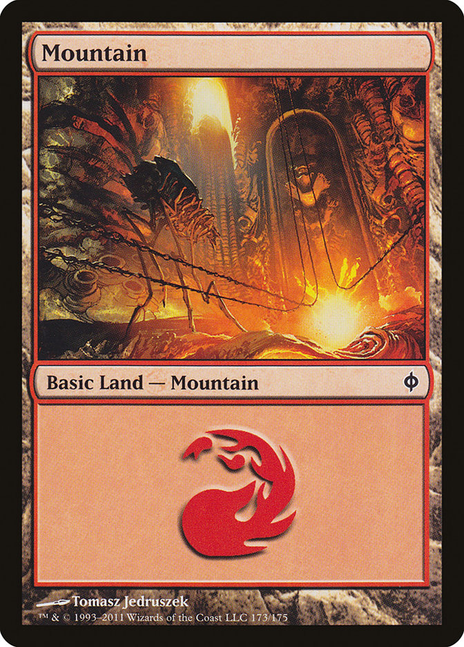 Mountain (173) [New Phyrexia] | Card Merchant Takapuna