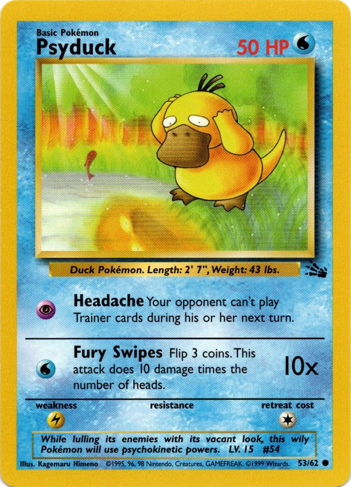 Psyduck (53/62) [Fossil Unlimited] | Card Merchant Takapuna