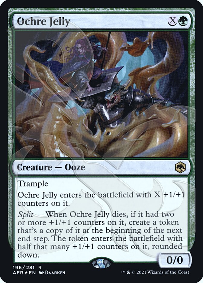 Ochre Jelly (Ampersand Promo) [Dungeons & Dragons: Adventures in the Forgotten Realms Promos] | Card Merchant Takapuna