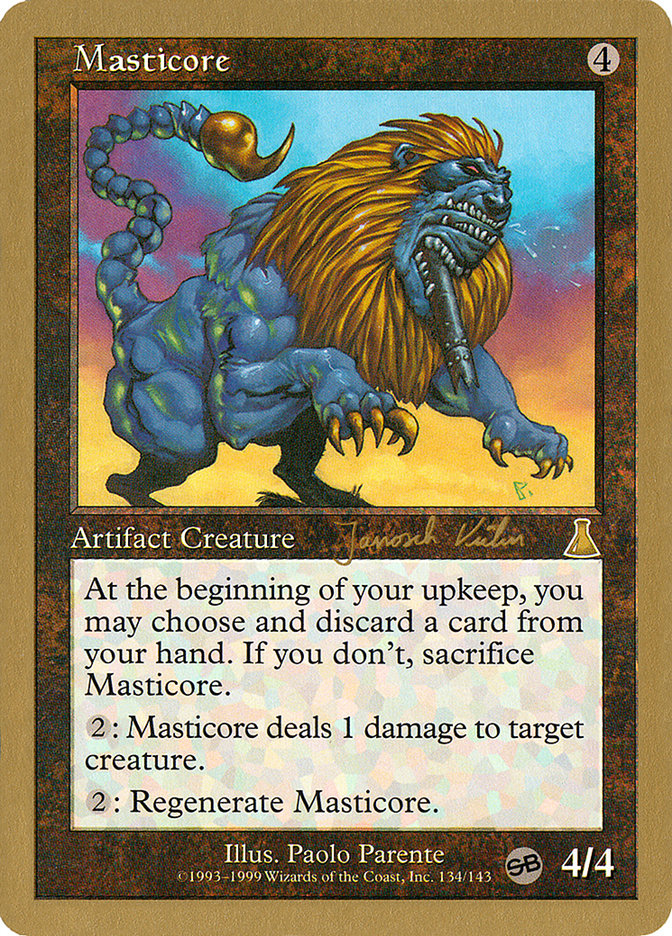 Masticore (Janosch Kuhn) (SB) [World Championship Decks 2000] | Card Merchant Takapuna