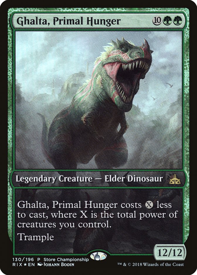 Ghalta, Primal Hunger (Store Championship) (Full Art) [Rivals of Ixalan Promos] | Card Merchant Takapuna