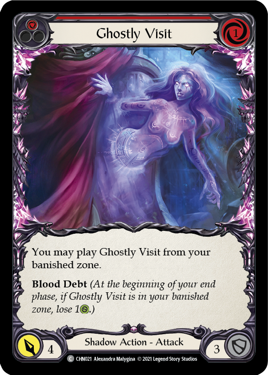 Ghostly Visit (Red) [CHN021] (Monarch Chane Blitz Deck) | Card Merchant Takapuna