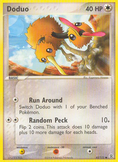 Doduo (62/112) [EX: FireRed & LeafGreen] | Card Merchant Takapuna