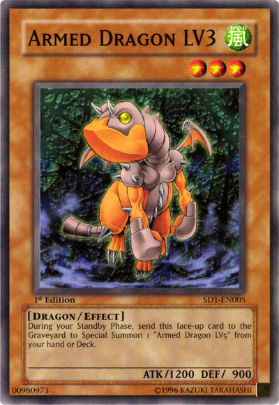 Armed Dragon LV3 [SD1-EN005] Common | Card Merchant Takapuna