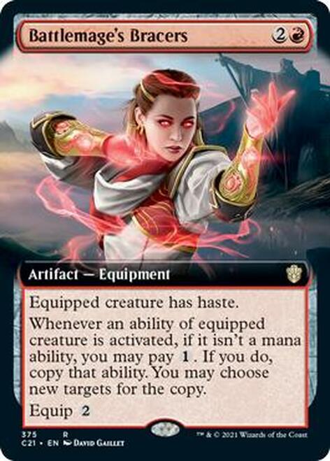 Battlemage's Bracers (Extended Art) [Commander 2021] | Card Merchant Takapuna