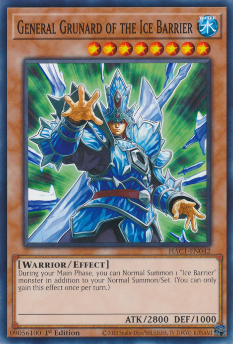 General Grunard of the Ice Barrier [HAC1-EN042] Common | Card Merchant Takapuna