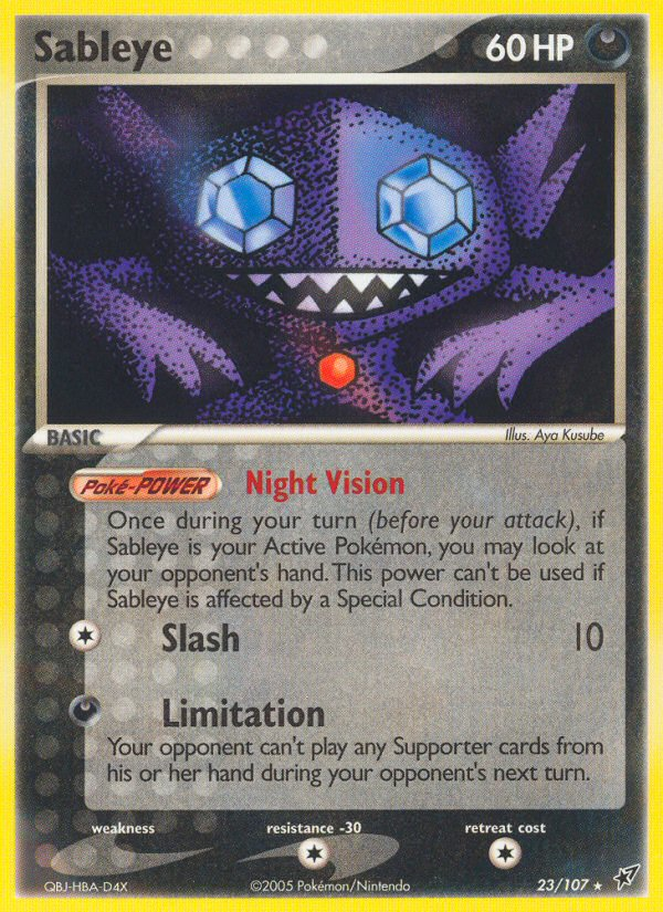 Sableye (23/107) [EX: Deoxys] | Card Merchant Takapuna