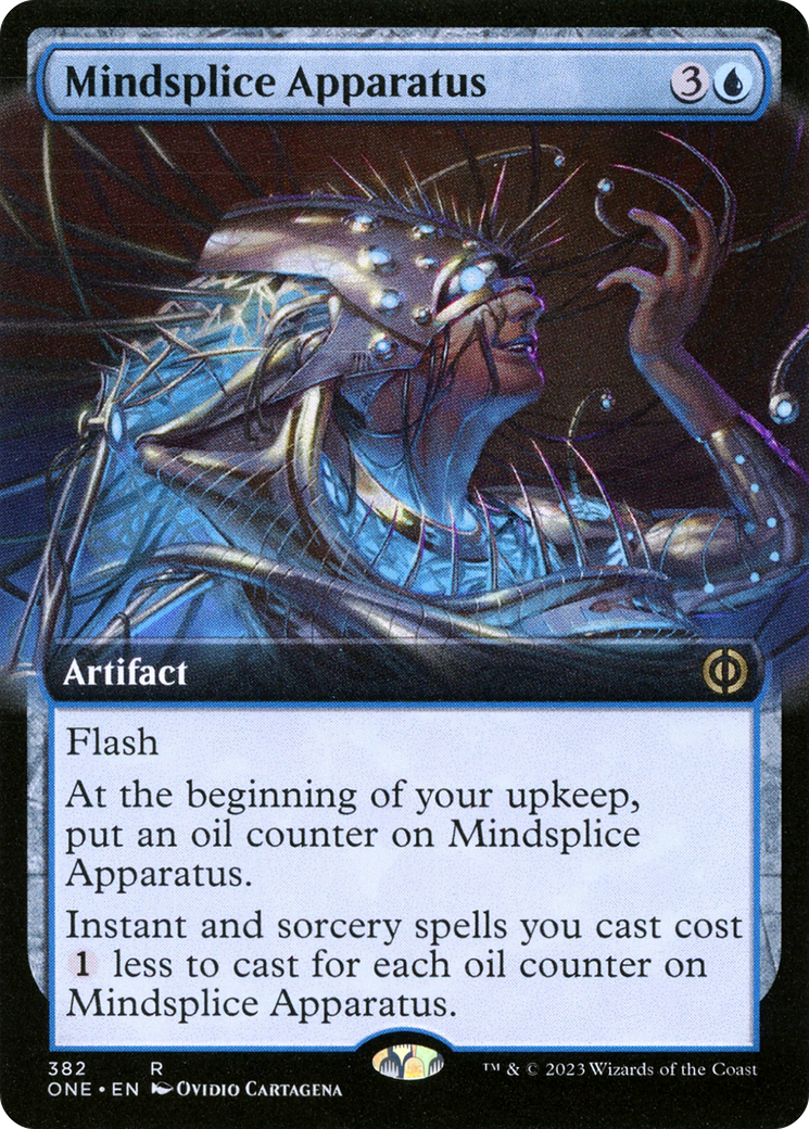 Mindsplice Apparatus (Extended Art) [Phyrexia: All Will Be One] | Card Merchant Takapuna