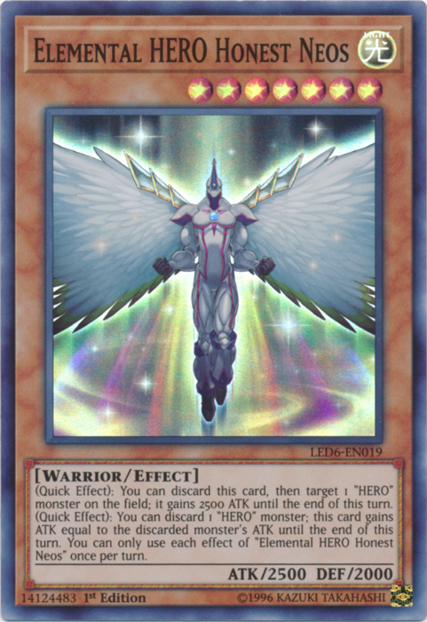 Elemental Hero Honest Neos [LED6-EN019] Super Rare | Card Merchant Takapuna