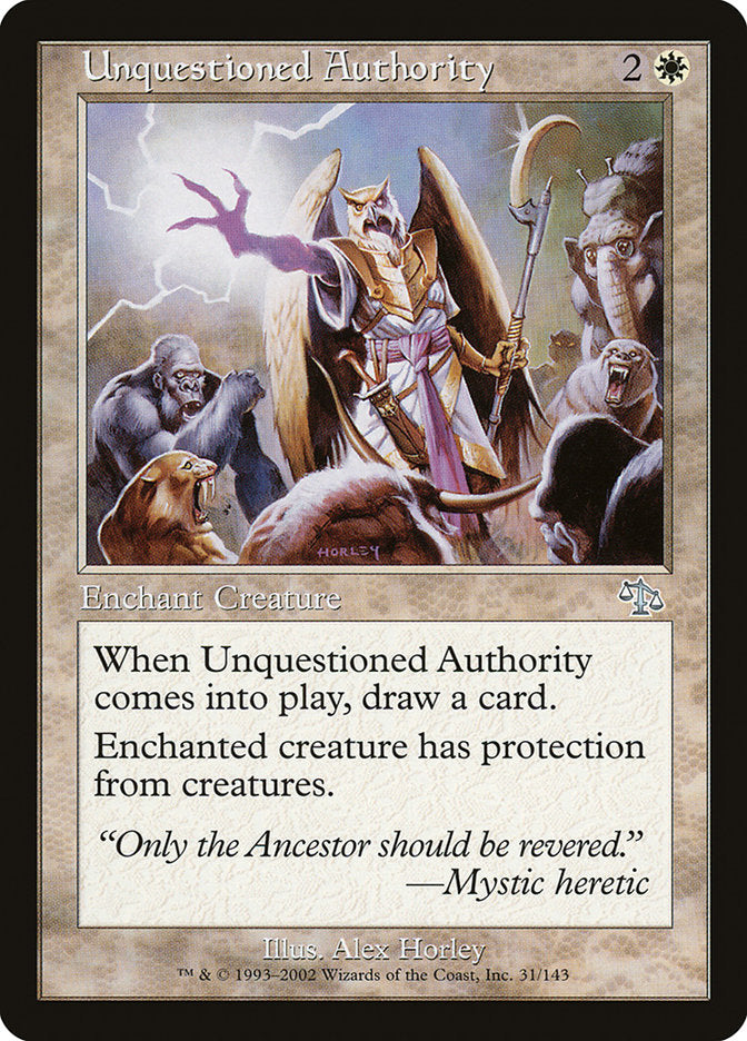 Unquestioned Authority [Judgment] | Card Merchant Takapuna