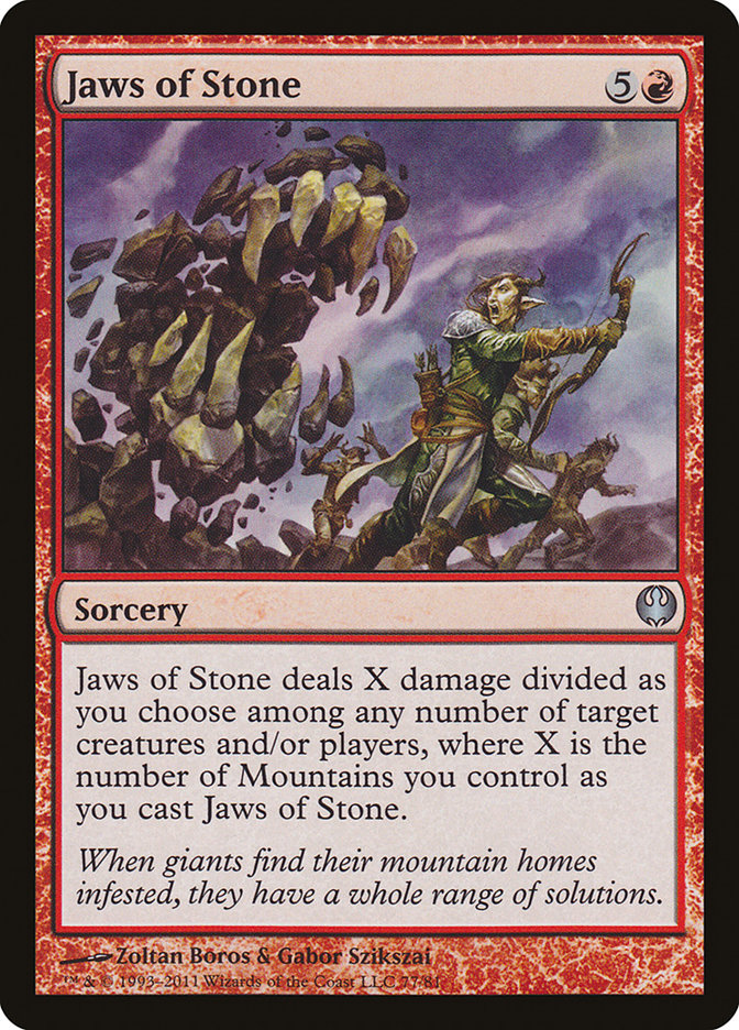 Jaws of Stone [Duel Decks: Knights vs. Dragons] | Card Merchant Takapuna