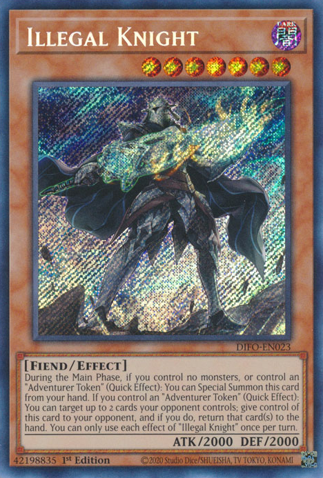 Illegal Knight [DIFO-EN023] Secret Rare | Card Merchant Takapuna