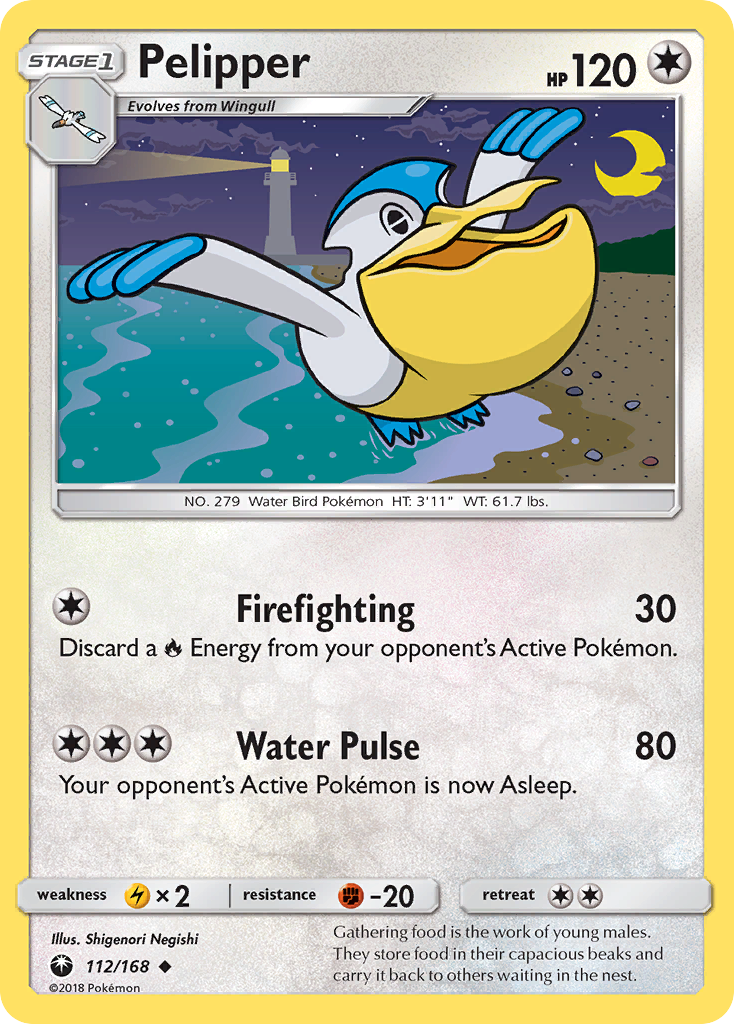 Pelipper (112/168) [Sun & Moon: Celestial Storm] | Card Merchant Takapuna