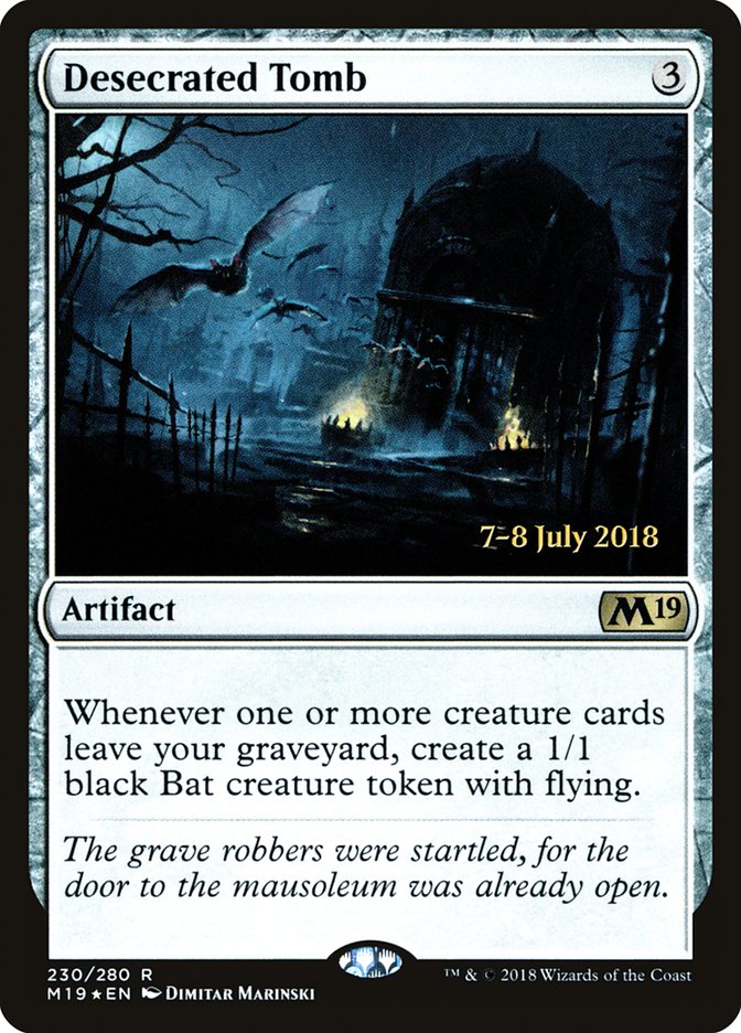 Desecrated Tomb [Core Set 2019 Prerelease Promos] | Card Merchant Takapuna