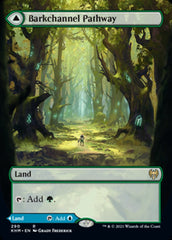 Barkchannel Pathway // Tidechannel Pathway (Borderless Alternate Art) [Kaldheim] | Card Merchant Takapuna