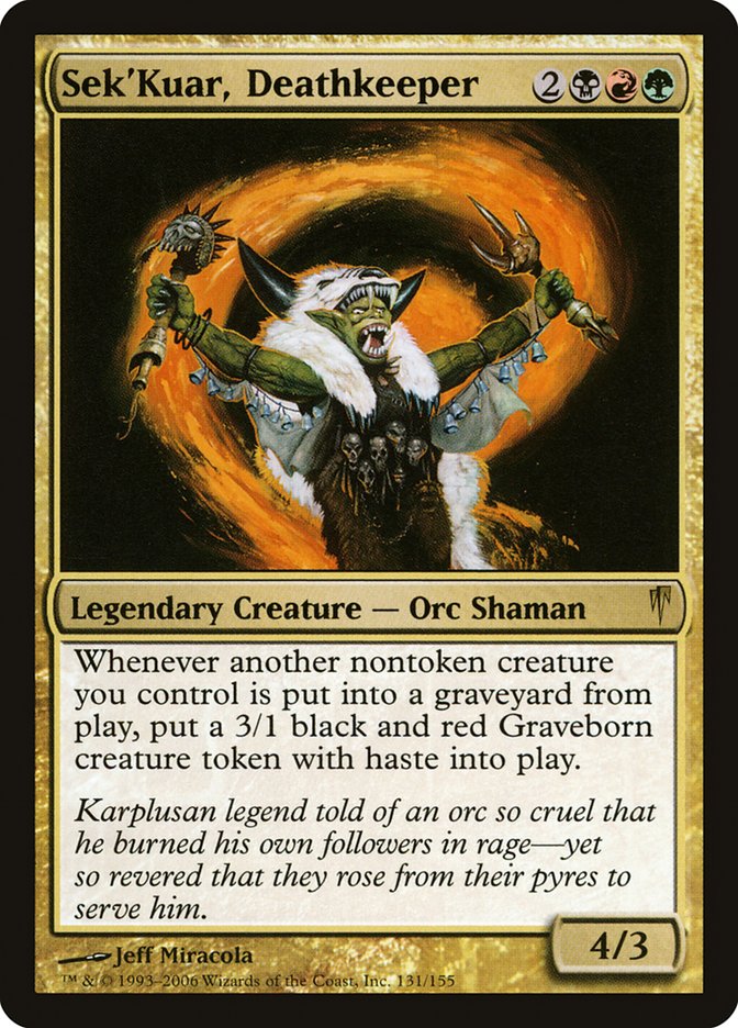 Sek'Kuar, Deathkeeper [Coldsnap] | Card Merchant Takapuna