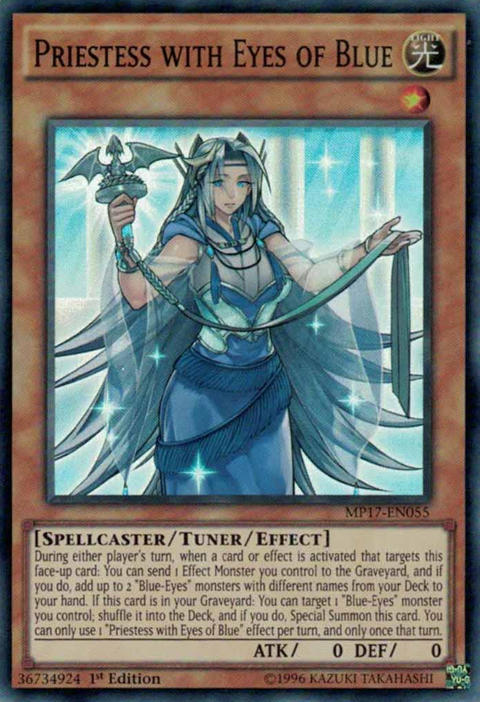 Priestess with Eyes of Blue [MP17-EN055] Super Rare | Card Merchant Takapuna