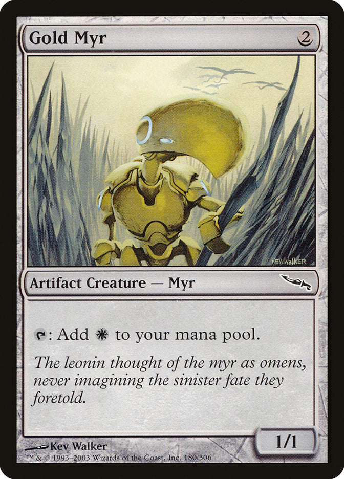 Gold Myr [Mirrodin] | Card Merchant Takapuna