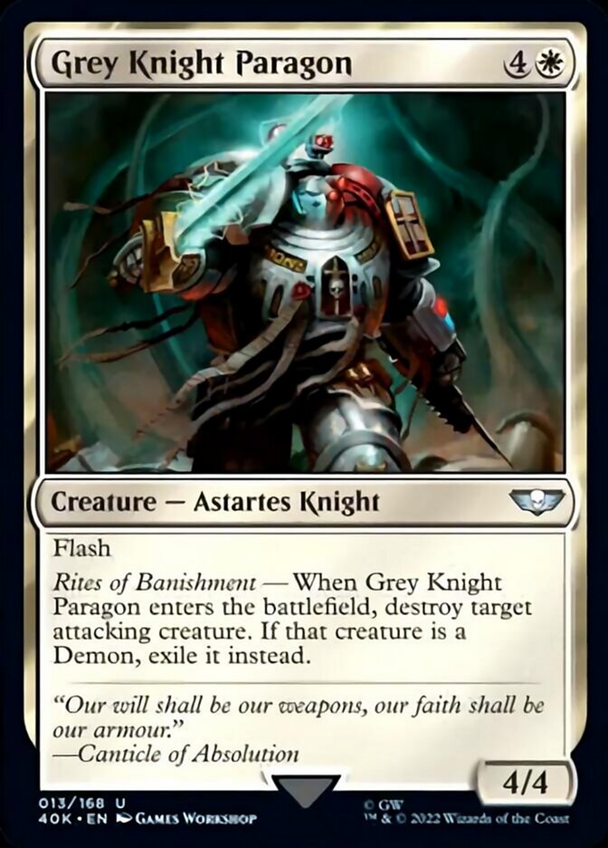 Grey Knight Paragon (Surge Foil) [Warhammer 40,000] | Card Merchant Takapuna