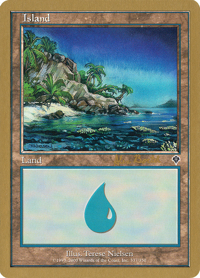 Island (ab337) (Alex Borteh) [World Championship Decks 2001] | Card Merchant Takapuna