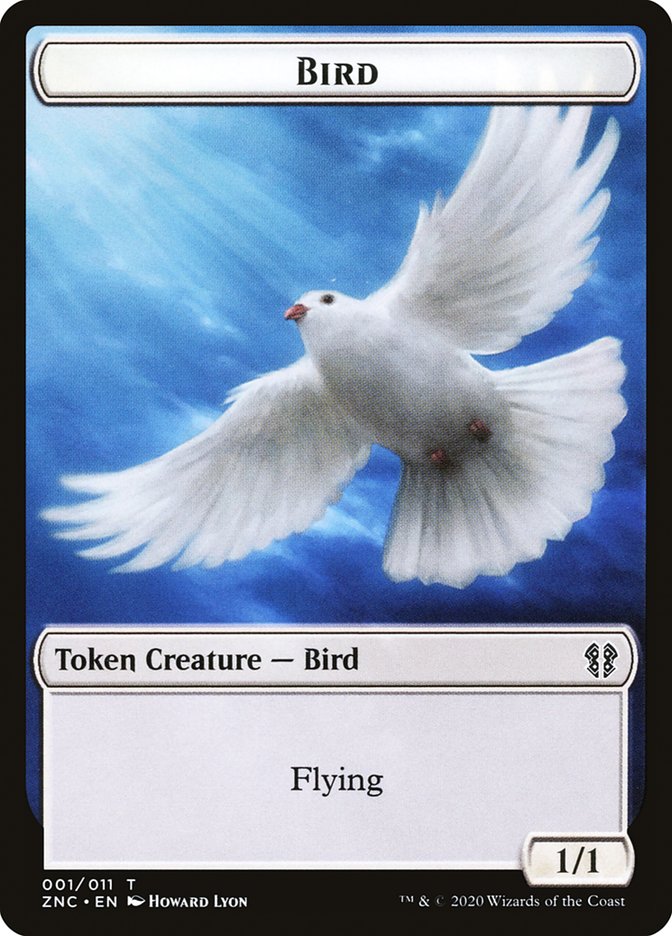 Bird // Kor Ally Double-Sided Token [Zendikar Rising Commander Tokens] | Card Merchant Takapuna