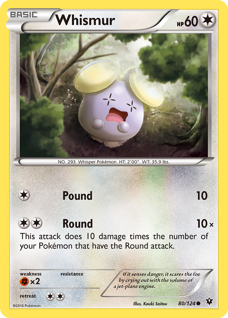 Whismur (80/124) [XY: Fates Collide] | Card Merchant Takapuna