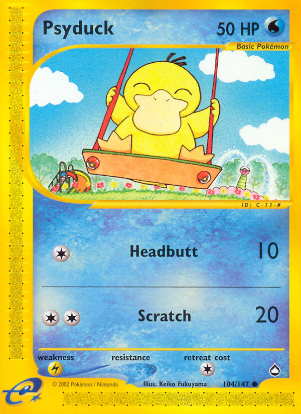 Psyduck (104/147) [Aquapolis] | Card Merchant Takapuna