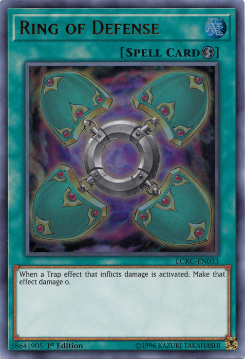 Ring of Defense [LCKC-EN033] Ultra Rare | Card Merchant Takapuna