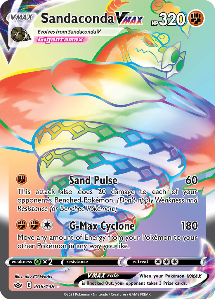 Sandaconda VMAX (206/198) [Sword & Shield: Chilling Reign] | Card Merchant Takapuna