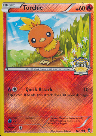 Torchic (12/111) (City Championship Promo) [XY: Furious Fists] | Card Merchant Takapuna