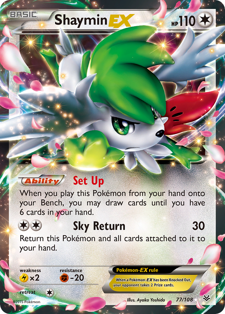 Shaymin EX (77/108) [XY: Roaring Skies] | Card Merchant Takapuna