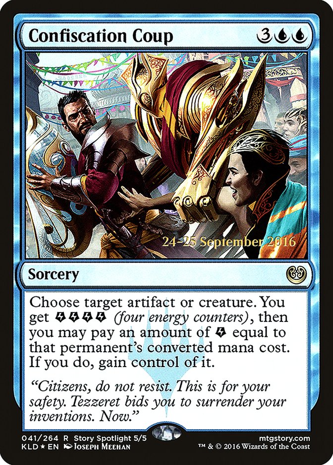 Confiscation Coup [Kaladesh Prerelease Promos] | Card Merchant Takapuna