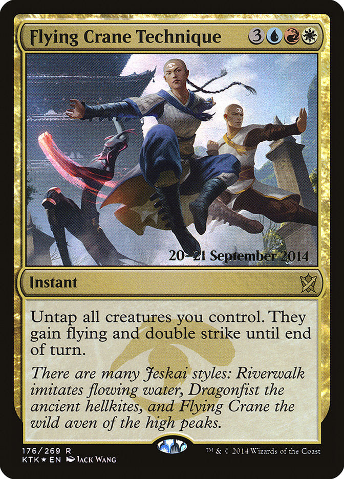 Flying Crane Technique [Khans of Tarkir Prerelease Promos] | Card Merchant Takapuna