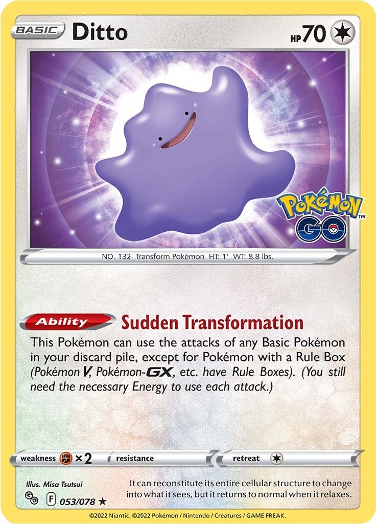 Ditto (053/078) [Pokémon GO] | Card Merchant Takapuna