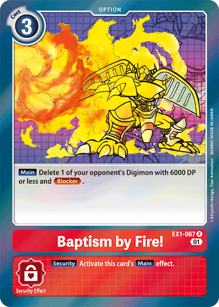 Baptism by Fire! [EX1-067] [Classic Collection] | Card Merchant Takapuna