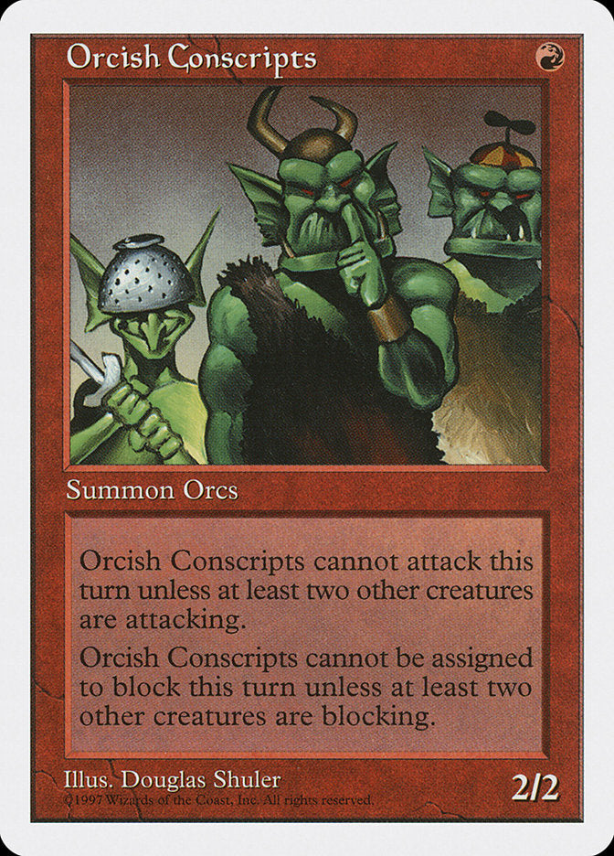 Orcish Conscripts [Fifth Edition] | Card Merchant Takapuna